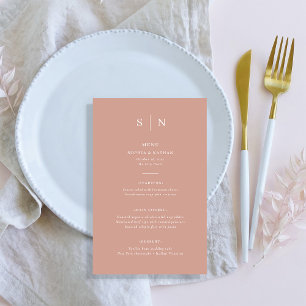 Minimalistisch und Chic Terrakotta- und weißes M Flyer