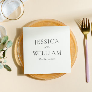 Minimalistisch und elegant serviette