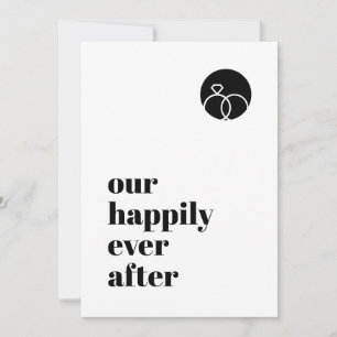 Minimalistisch unser Glück je nach modernem kühlen Save The Date