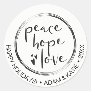 Minimalistisch ・ Urlaub ・ FRIEDENHÖFE LIEBE ・ CIRC Runder Aufkleber