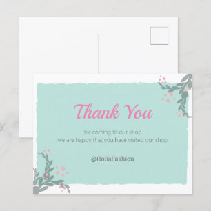 Minimalistisch Vielen Dank an die Postkarte