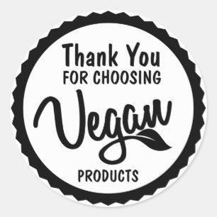 Minimalistisch vielen Dank für den Kauf Veganer Pr Runder Aufkleber