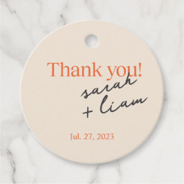 Minimalistisch Vielen Dank für Ihre Unterstützung  Geschenkanhänger