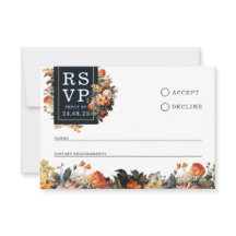 Minimalistisch Vintage rsvp-Karte