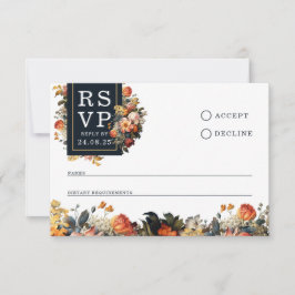 Minimalistisch Vintage rsvp-Karte RSVP Karte