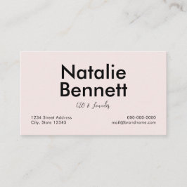 Minimalistisch Visitenkarte