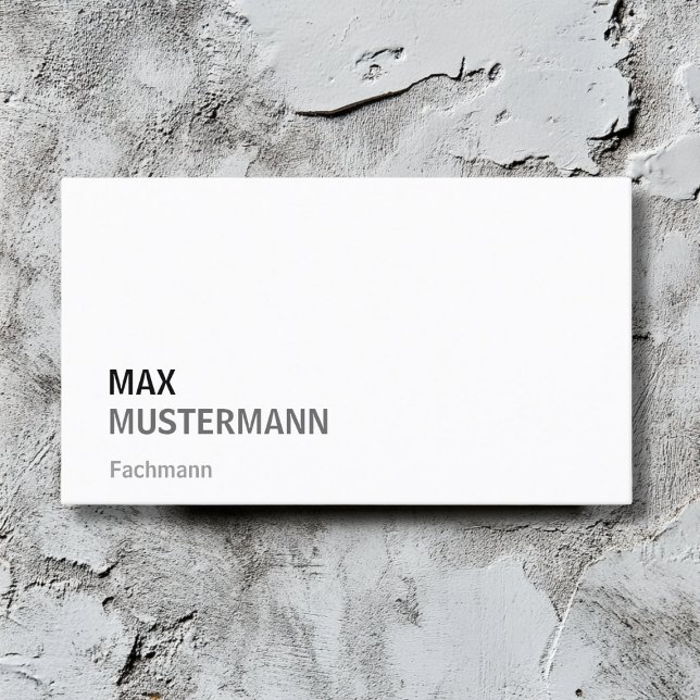 Minimalistisch Visitenkarten Visitenkarte (Von Creator hochgeladen)
