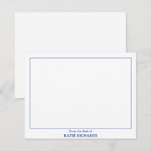 Minimalistisch Vom Schreibtisch des Square Border  Mitteilungskarte
