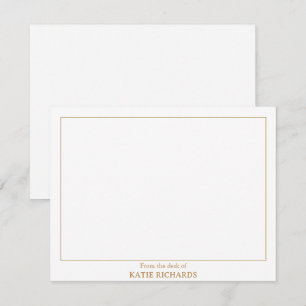Minimalistisch Vom Schreibtisch des Square Border  Mitteilungskarte