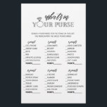 Minimalistisch, was in Ihrem Geldbeutel-Brautparty Flyer<br><div class="desc">Genießen Sie Ihr Brautparty mit diesen einfachen und niedlichen Spielen. Karo unsere Kollektion für mehr Brautparty Spiele im selben Stil. Bitte beachten Sie,  dass diese Spiele nicht bearbeitet werden können.</div>