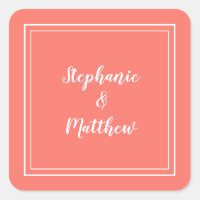 Minimalistisch Wedding Modern Coral Gefallen Viele