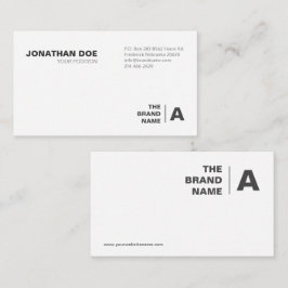 Minimalistisch, weiß, einfach, Beruflich, Boho, Visitenkarte