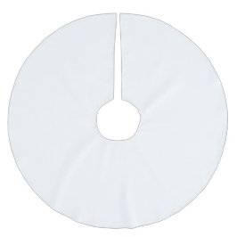 Minimalistisch weiß solide schlicht moderne elegan polyester weihnachtsbaumdecke