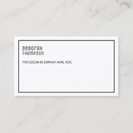 minimalistisch, weiß und beruflich visitenkarte