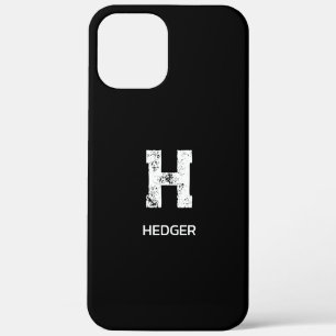 MINIMALISTISCH WEIßES EIN-BUCHSTABEN-MONOGRAMM NAM Case-Mate iPhone HÜLLE