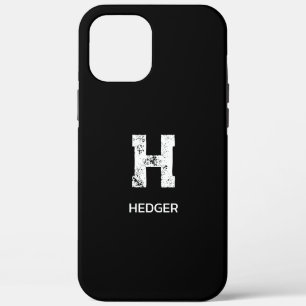 MINIMALISTISCH WEIßES EIN-BUCHSTABEN-MONOGRAMM NAM Case-Mate iPhone HÜLLE
