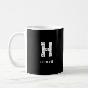 MINIMALISTISCH WEIßES EIN-BUCHSTABEN-MONOGRAMM NAM KAFFEETASSE