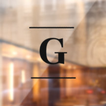 Minimalistisch-weißes Monogramm