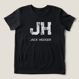 MINIMALISTISCH WEIßES ZWEI-BUCHSTABEN-MONOGRAMM NA Tri-Blend SHIRT