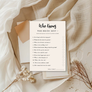 Minimalistisch, wer die Couple Brautparty Card ken Save The Date