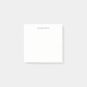 Minimalistisch White Blue Schlicht Elegante Modern Post-it Klebezettel