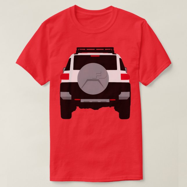 Minimalistisch White FJ Cruiser T-Shirt (Design vorne)