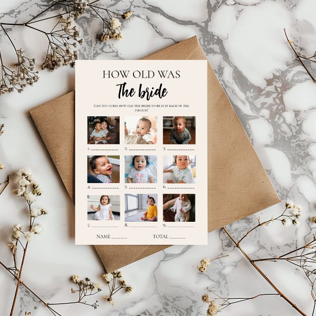 Minimalistisch, wie alt die Bridge-Brautparty-Kart Einladung (Von Creator hochgeladen)