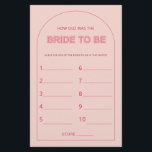 Minimalistisch Wie alt war das Brautduschenspiel Flyer<br><div class="desc">Dieses rosa, wie alt das Brautspiel war, wurde zur Abstimmung mit unserer kühlen Type Collection entwickelt und bietet den trendigen und beliebten Bogen mit fett formatiertem Text in Rosa & Fuchsia Akzenten. Für eine erweiterte Anpassung dieses Designs, z.B. das Ändern des Layouts, des Schriftartes oder der Textgröße, klicken Sie bitte...</div>