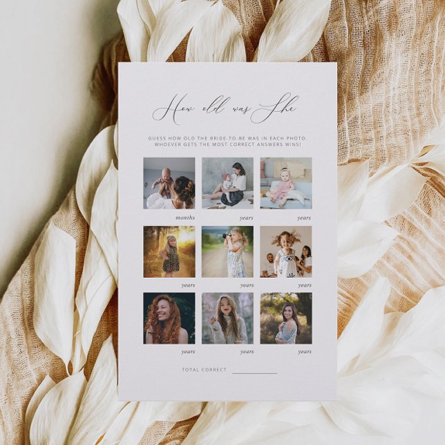 Minimalistisch wie alt war ihr Brautparty-Spiel (Von Creator hochgeladen)