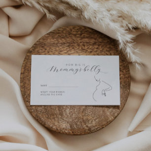 Minimalistisch, wie groß Mama's Bauchzettel ist Begleitkarte