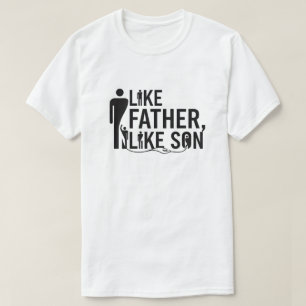 Minimalistisch wie Vater wie Sohn Matching T-Shirt