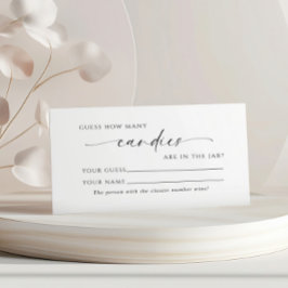 Minimalistisch Wie viele Candies Showspielkarten Platzkarte