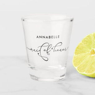 Minimalistisch wirst du meine Trauzeugin sein  Schnapsglas