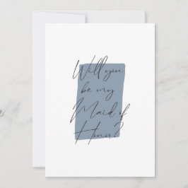 Minimalistisch wirst du meine Trauzeugin trostlos Einladung