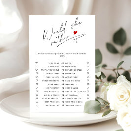 Minimalistisch Würde sie lieber Brautparty spielen