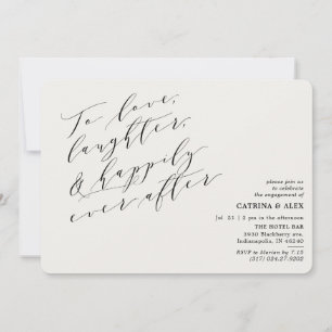 Minimalistisch zur Liebe-Lacher-Interessengruppe Einladung