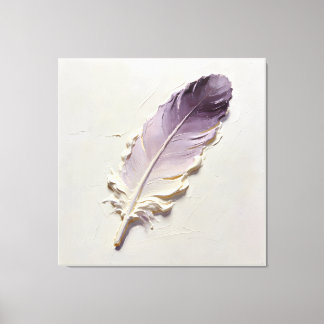 Minimalistische 3D-Öl-Lavendel-Lila-Malfeder Leinwanddruck