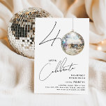 Minimalistische 40. Disco Ball Geburtstagsparty Einladung<br><div class="desc">Feiern Sie den Meilenstein der 40. Geburtstagsfeier mit unserer schicken und minimalistischen 40. Geburtstagsfeier! Diese Einladung Set die Bühne für eine unvergessliche Feier mit den Ziffern '40' und einer einzigartigen Drehung - die '0' ist ein funkelnder Diskoball, der auf unserem knackigen, weißen Hintergrund strahlt. Das moderne Party-Template ergänzt durch elegante...</div>