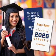 Minimalistische Abschlussklasse 2026 Absolventen-I