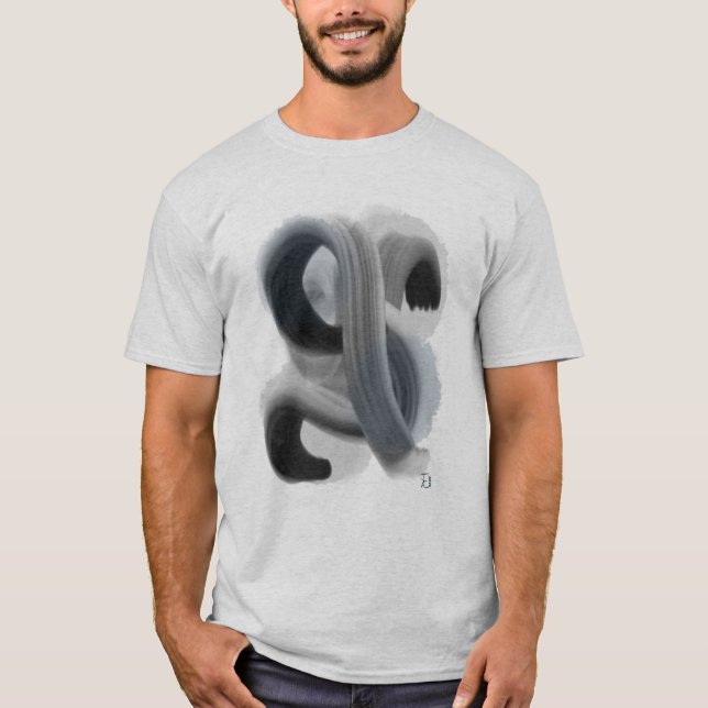 Minimalistische Abstrakte Artwork Herren-T - Shirt (Vorderseite)