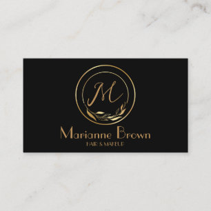 Minimalistische Abstrakte Black Business Card Visitenkarte