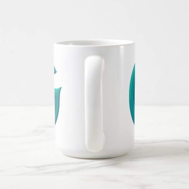 Minimalistische abstrakte Buchstabe G Kaffeetasse  (Henkel)