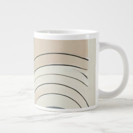 Minimalistische Abstrakte Espresso-Tasse Jumbo-Tasse