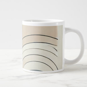 Minimalistische Abstrakte Espresso-Tasse Jumbo-Tasse