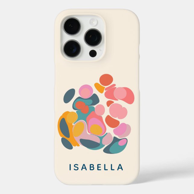 Minimalistische Abstrakte Formen Personalisiert Case-Mate iPhone Hülle (Rückseite)