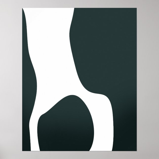 Minimalistische abstrakte Formen Poster (Vorne)