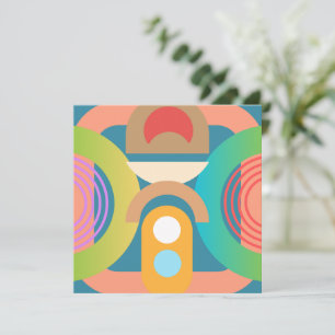 Minimalistische Abstrakte geometrische Formen Einladung