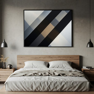 Minimalistische abstrakte geometrische neutrale Di Poster