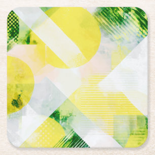 Minimalistische abstrakte Komposition Rechteckiger Pappuntersetzer