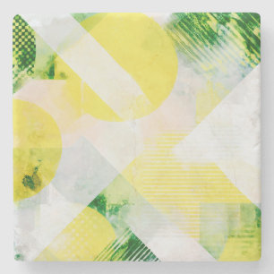 Minimalistische abstrakte Komposition Steinuntersetzer